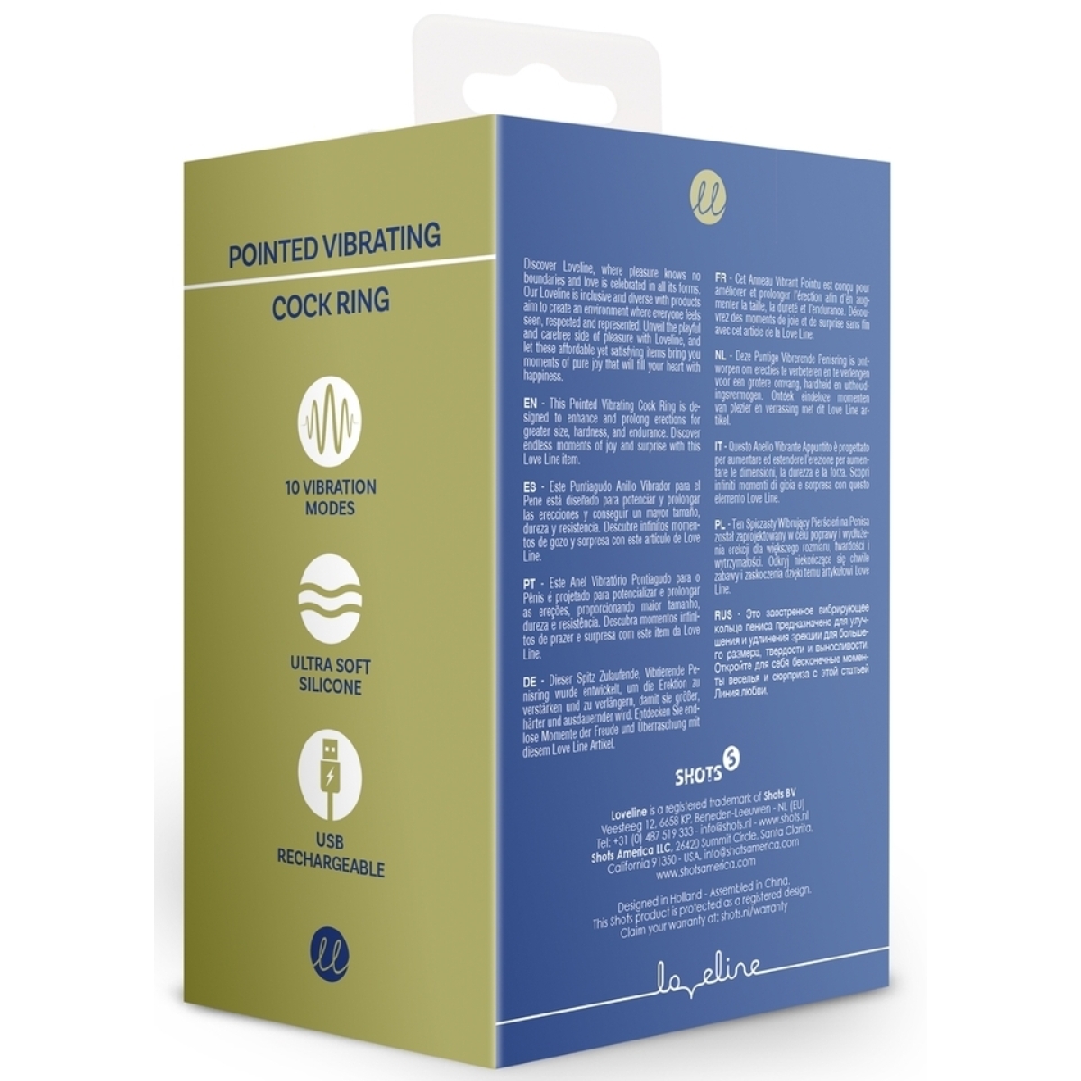 cockring vibrant pointu baltic 34mm bleu 8