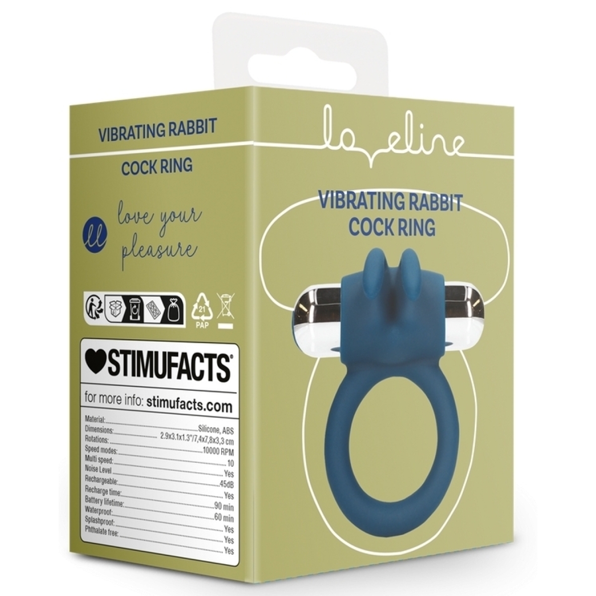 cockring vibrant rabbit baltic 35 mm bleu 1