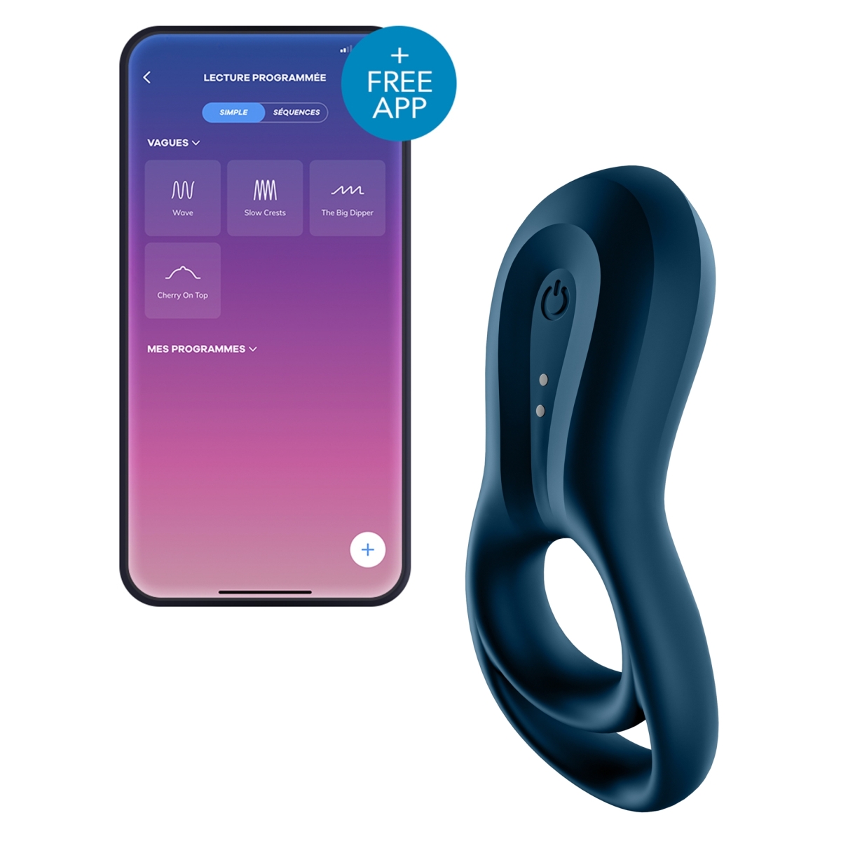 cockring vibrant satisfyer epic duo navy