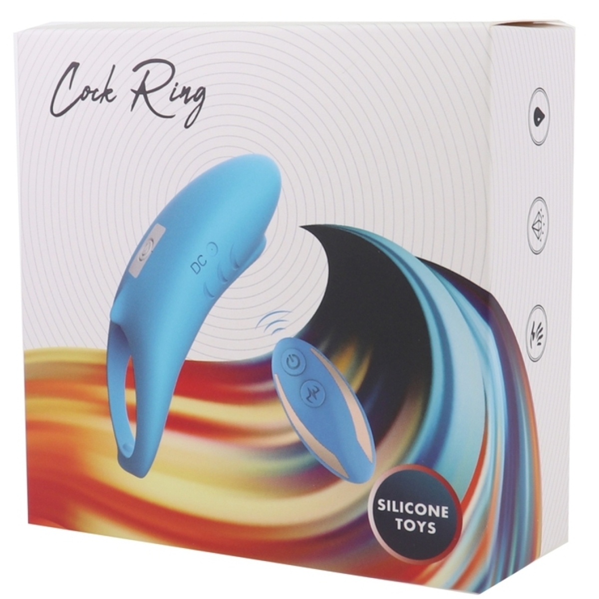 cockring vibrant shark 29mm bleu 1