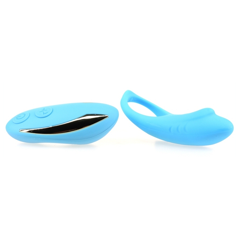 cockring vibrant shark 29mm bleu 3