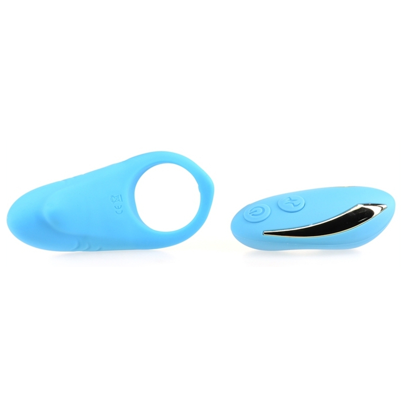 cockring vibrant shark 29mm bleu 4