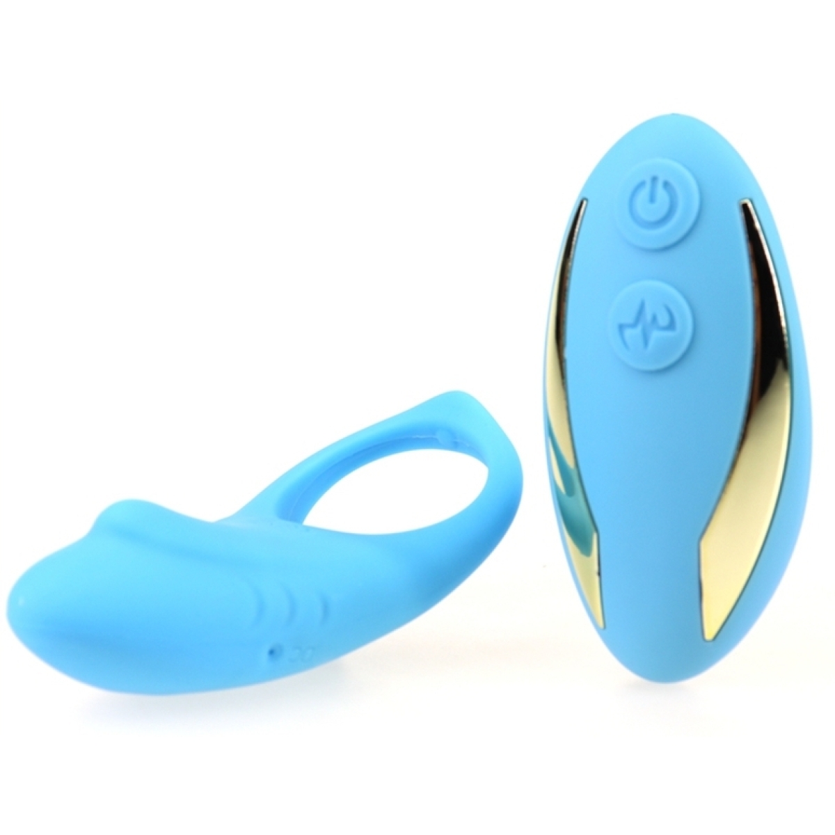 cockring vibrant shark 29mm bleu 5