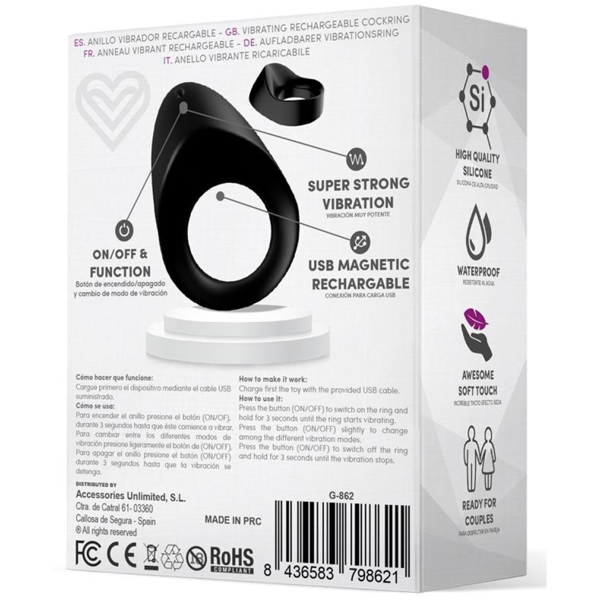 cockring vibrant silicone picker 28mm 4