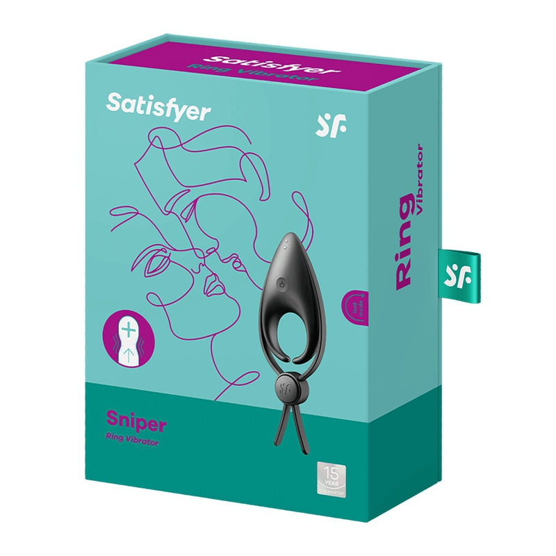 cockring vibrant sniper satisfyer 28mm noir 1