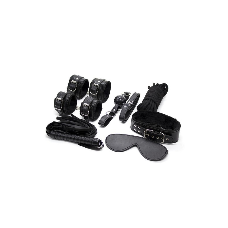 coffret bdsm 7 pieces wicked noir