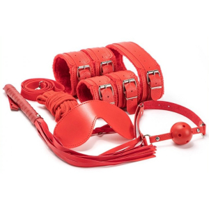 coffret bdsm 7 pieces wicked rouge