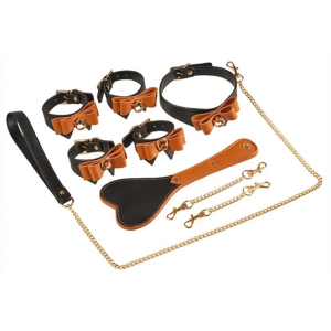 coffret bondage sm butler noir marron