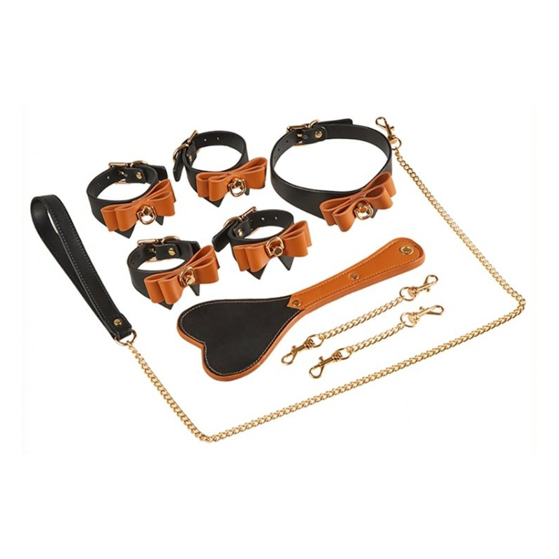 coffret bondage sm butler noir marron