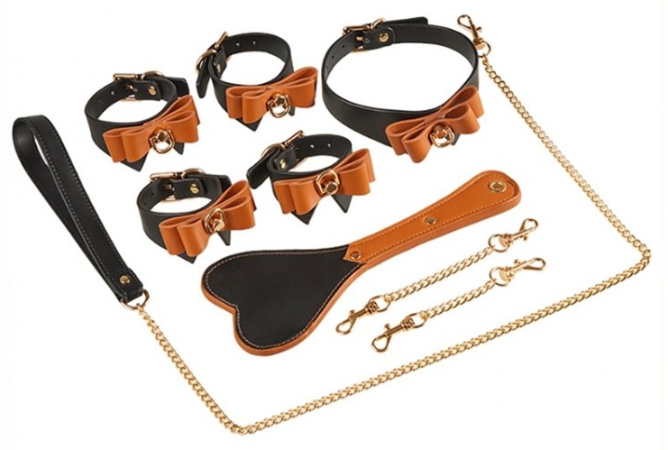 coffret bondage sm butler noir marron