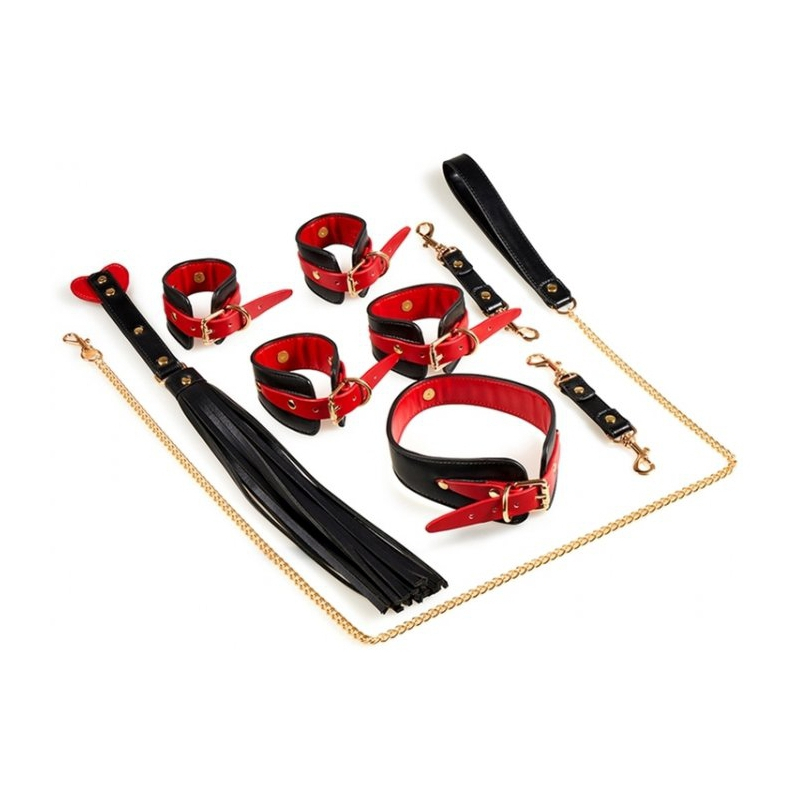 coffret bondage sm naughty noir rouge