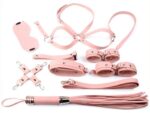 coffret bondage sm obedience 10 pieces rose