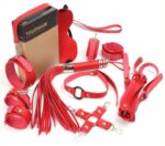 coffret bondage sm obedience 10 pieces rouge 1