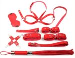 coffret bondage sm obedience 10 pieces rouge
