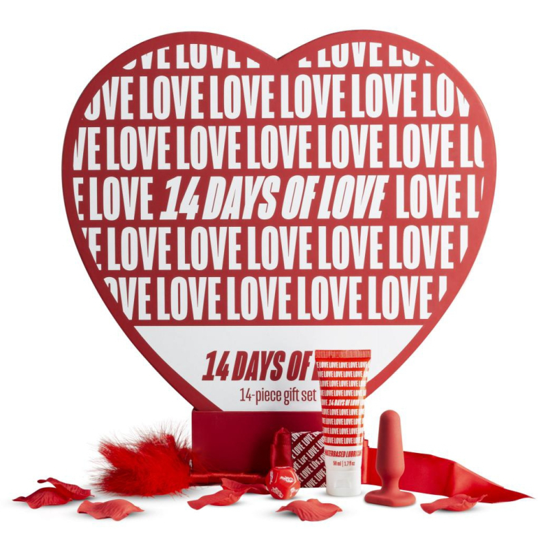 coffret coeur 14 jours 14 accessoires