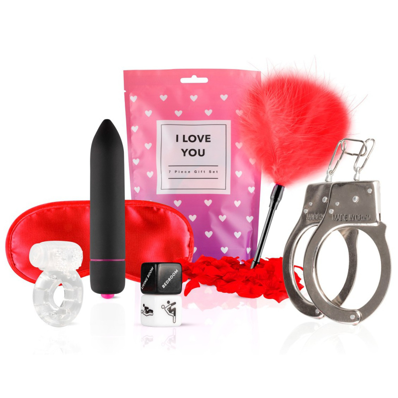 coffret de 7 sextoys i love you