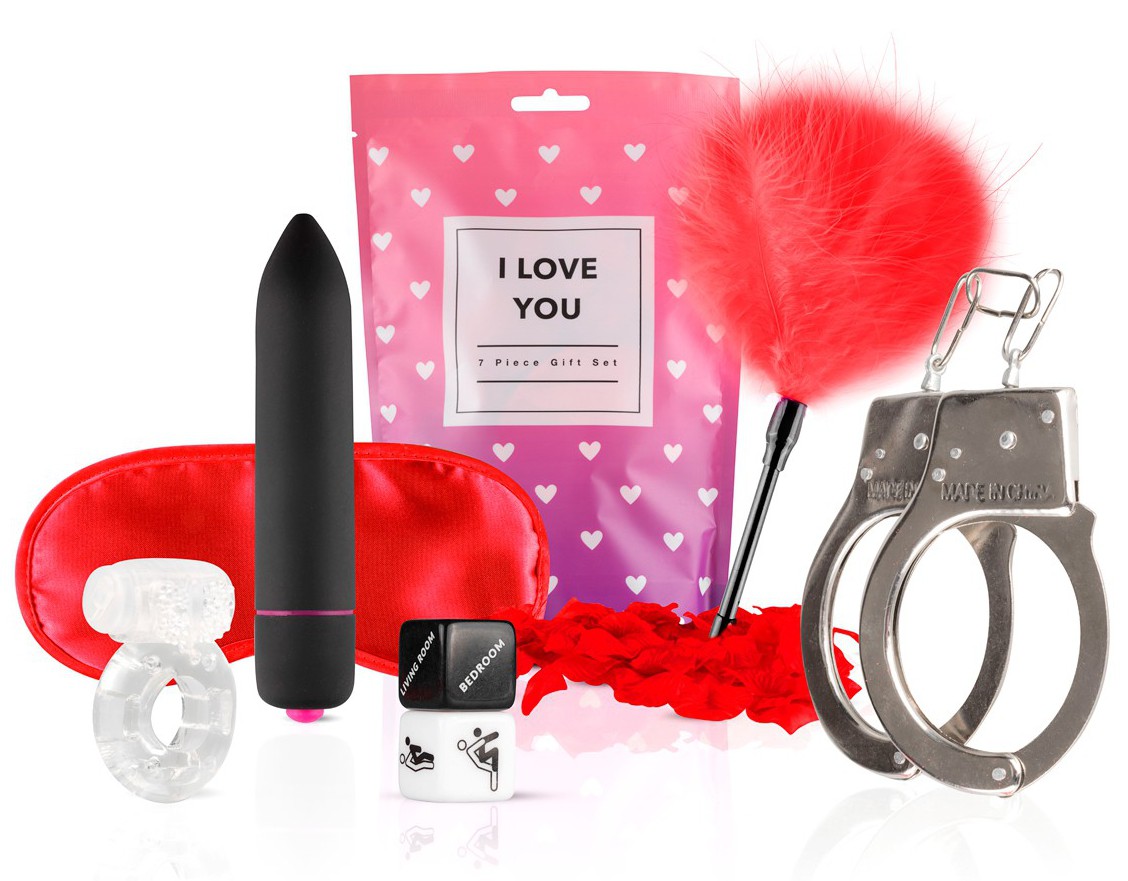 coffret de 7 sextoys i love you