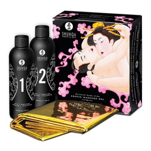 coffret de masage corps a corps vin petillant a la fraise 200ml