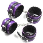 coffret fur lined 8 pieces violet noir 1