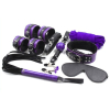 coffret fur lined 8 pieces violet noir