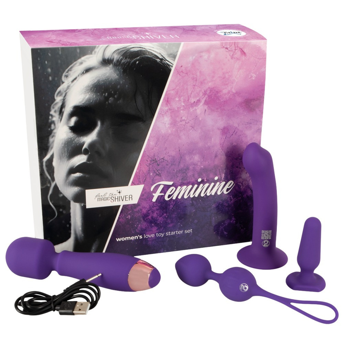 coffret sextoys feminine 4 accessoires violets 1