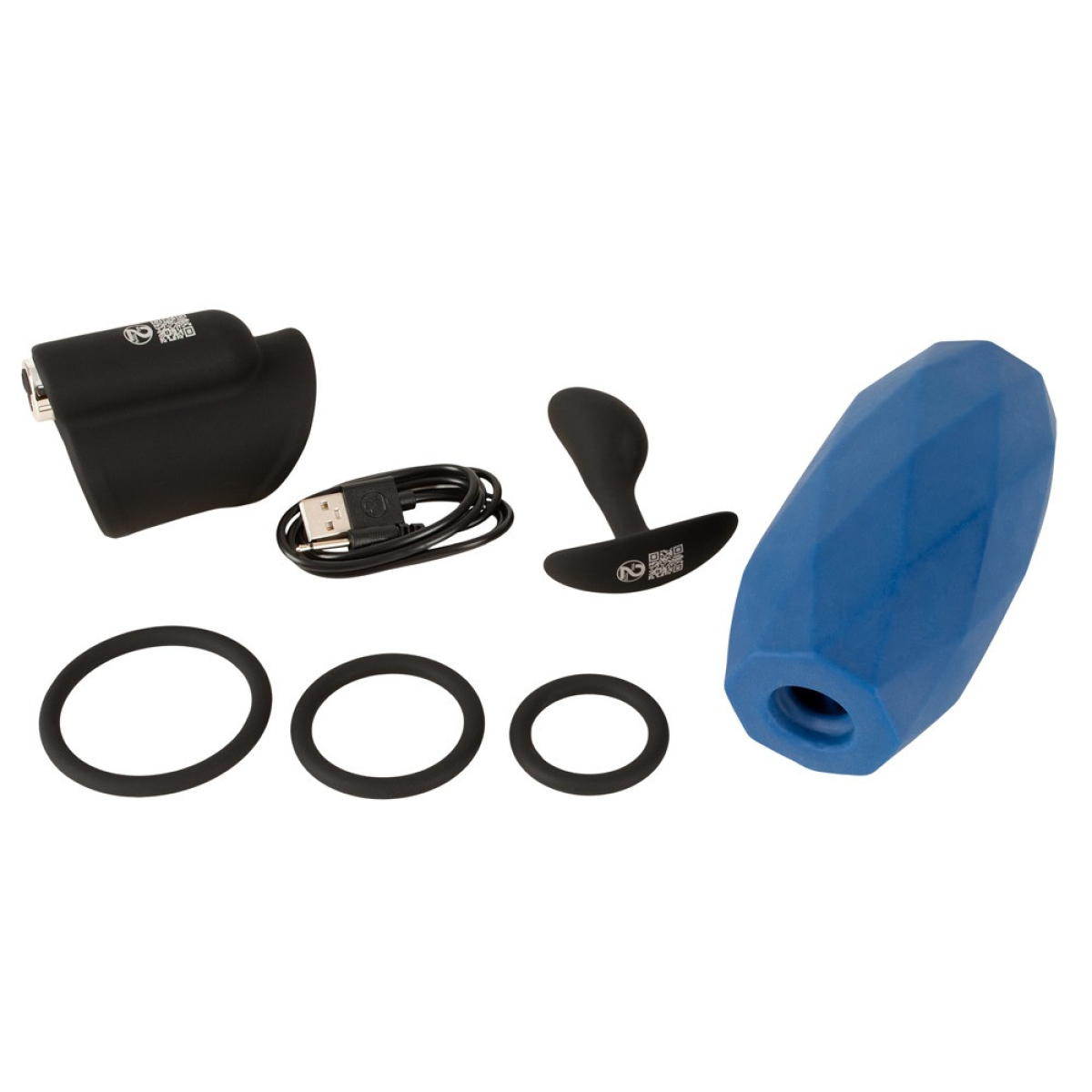 coffret sextoys masculine 4 accessoires noirs 2