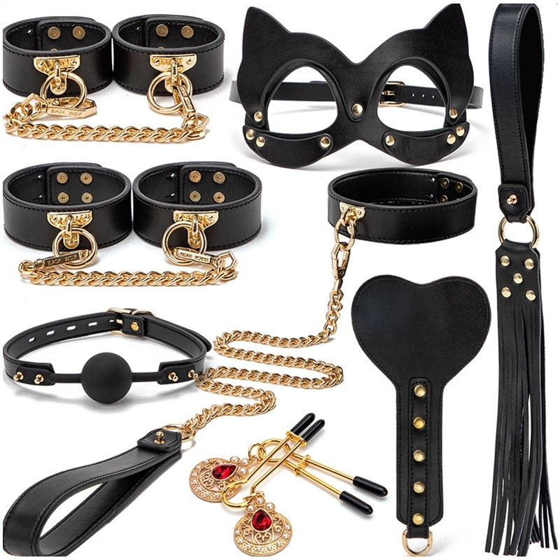 coffret sm bondage 8 pieces noir 1