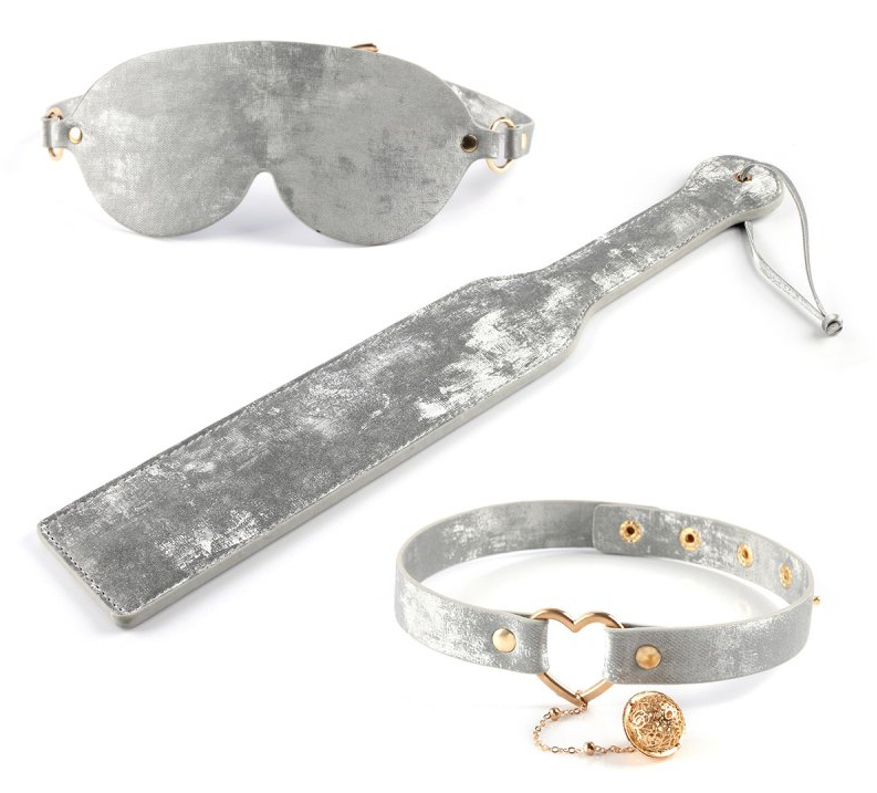 coffret sm velvet 3 pieces gris