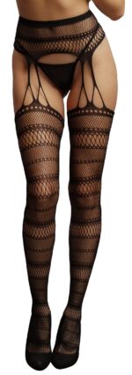collant effet porte jaretelles olivia noir scaled