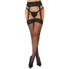 collants fishnet garterbelt noirs scaled