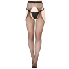 collants fishnet suspender noirs scaled