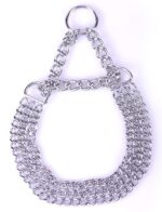 collier 3 chaines en metal