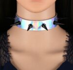 collier a pointes piky laser argente 7