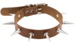collier a pointes piky lish marron 1