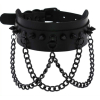 collier a pointes piky noir