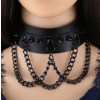 collier a pointes piky noir 3