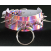 collier a pointes strobo laser rose