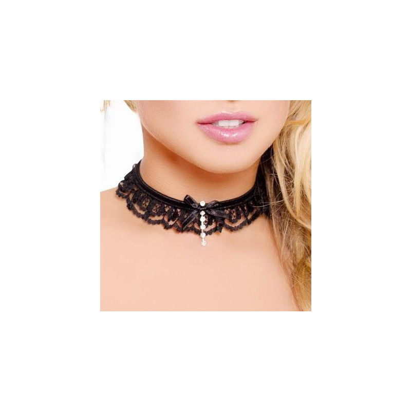 collier acilia noir