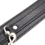 collier avec chaine metal pety noir 2