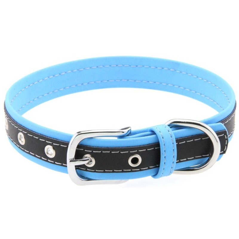 collier bicolore simili contrasted bleu clair