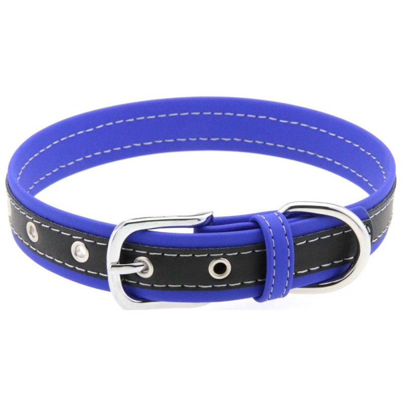 collier bicolore simili contrasted bleu fonce