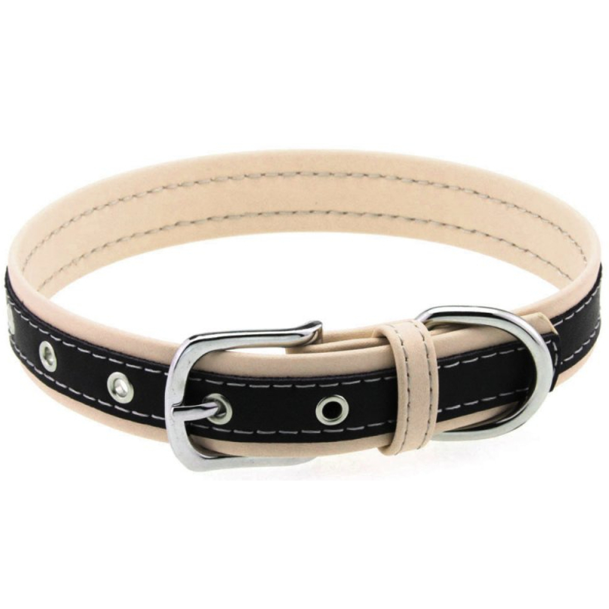 collier bicolore simili contrasted ivoire