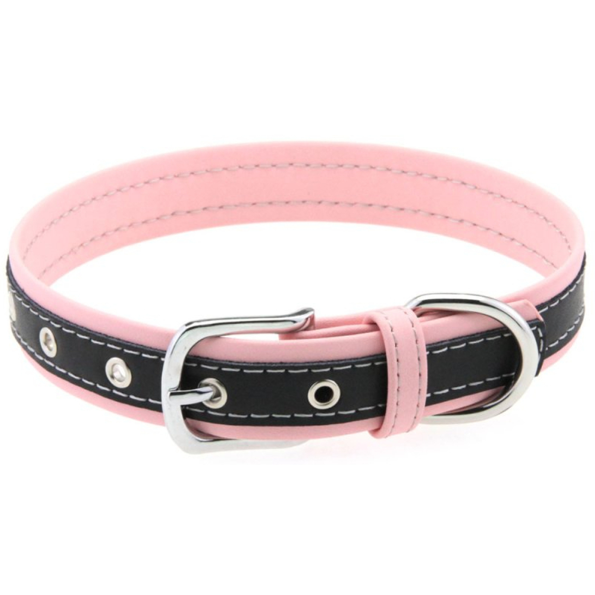 collier bicolore simili contrasted rose