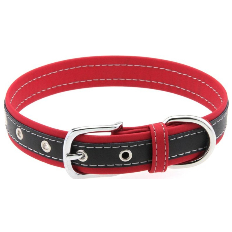 collier bicolore simili contrasted rouge