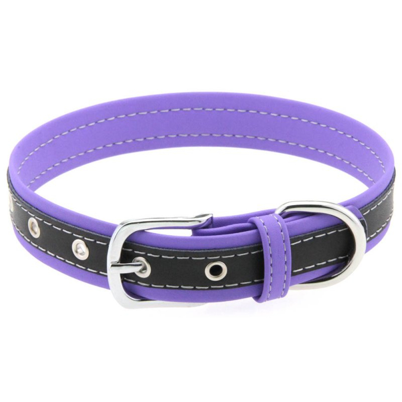 collier bicolore simili contrasted violet