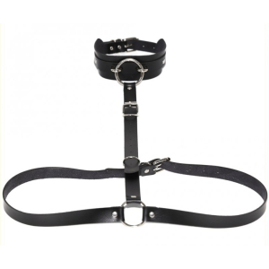 collier ceinture belt strict noir