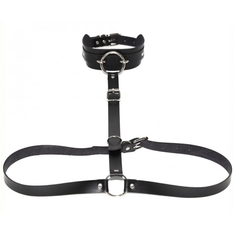 collier ceinture belt strict noir