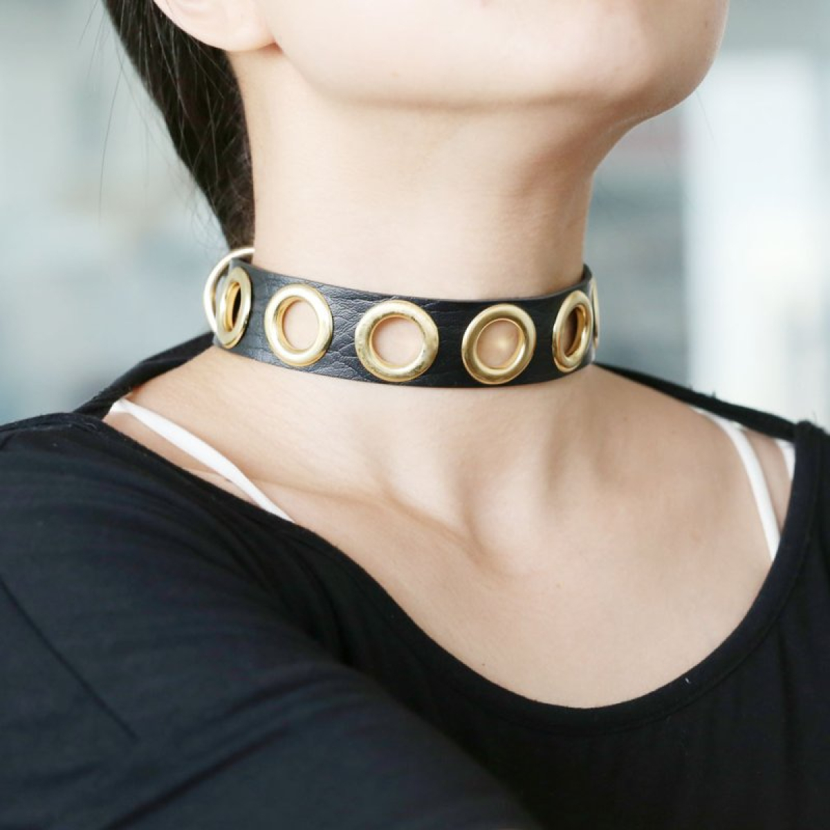 collier cirgoth noir et dore 6