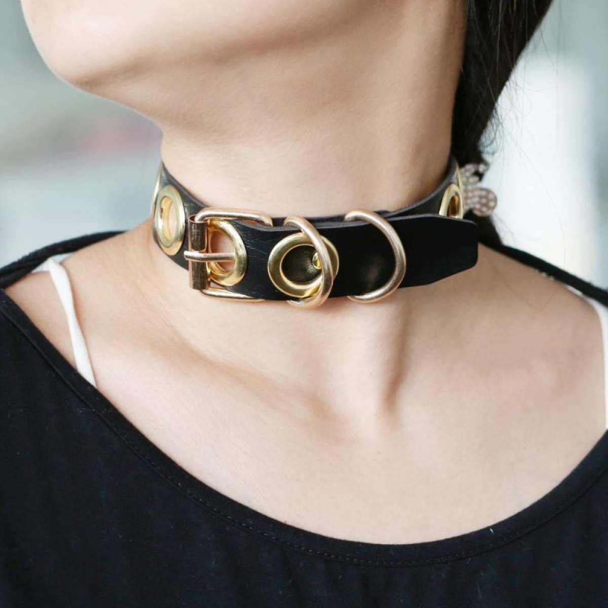 collier cirgoth noir et dore 7