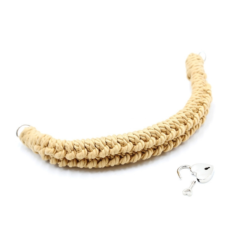 collier corde hemp collar 45cm 1